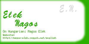 elek magos business card